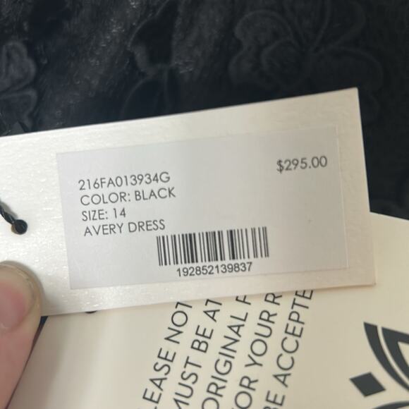 NWT Milly Minis girl’s black 3D floral Avery formal pageant dress - Picture 12 of 12